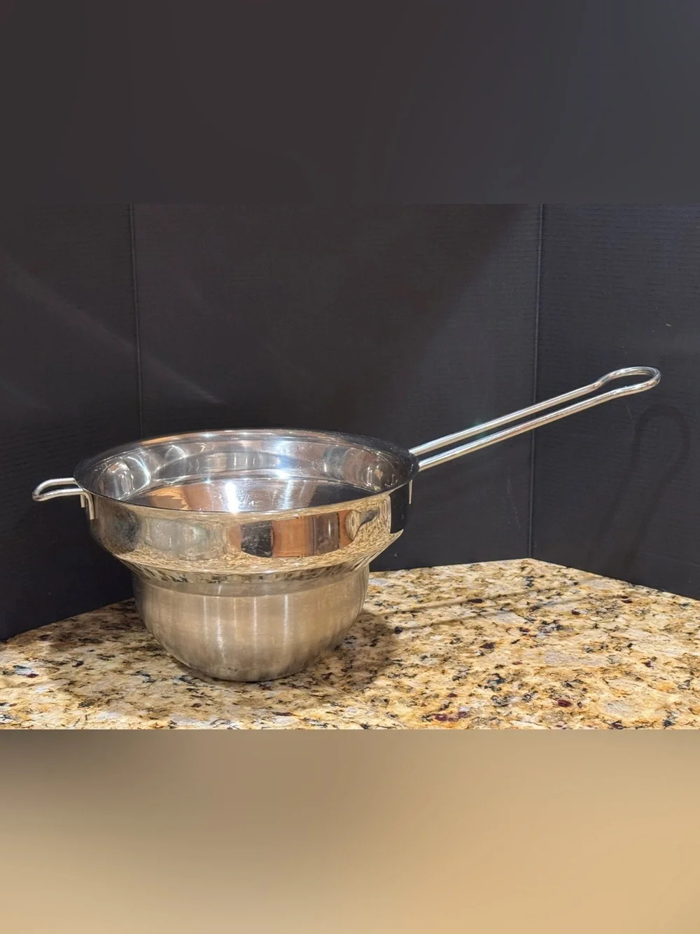 Stainless Steel Double Boiler Insert - Silver- 8.5” top diameter : clean